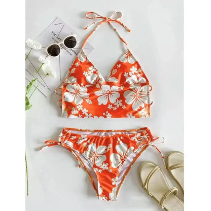 Tankini Imprimé Floral Dos Nu-Saylana