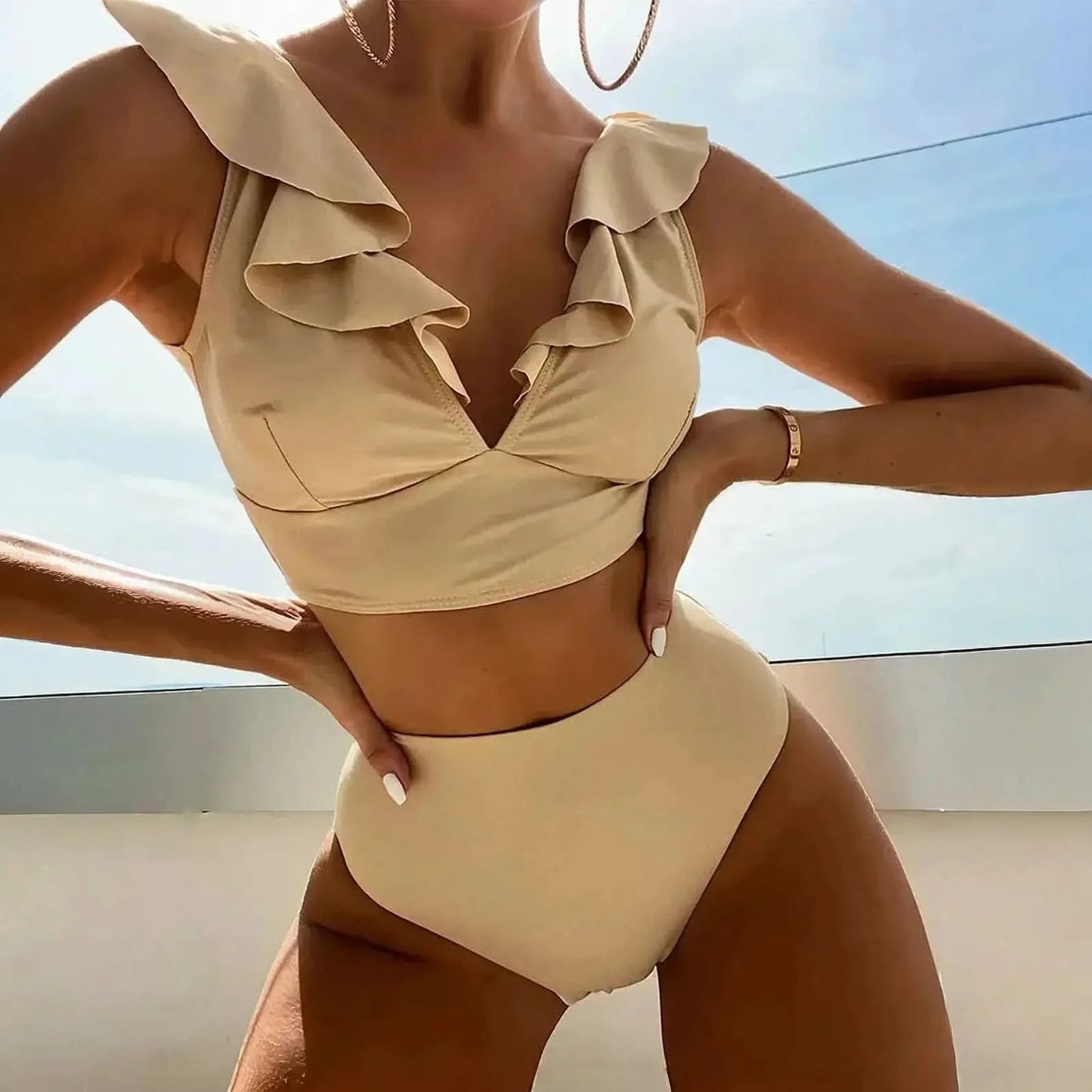 Tankini Volants 2 Pièces Look Été - Saylana