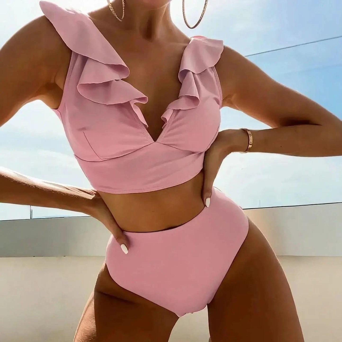 Tankini Volants 2 Pièces Look Été - Saylana