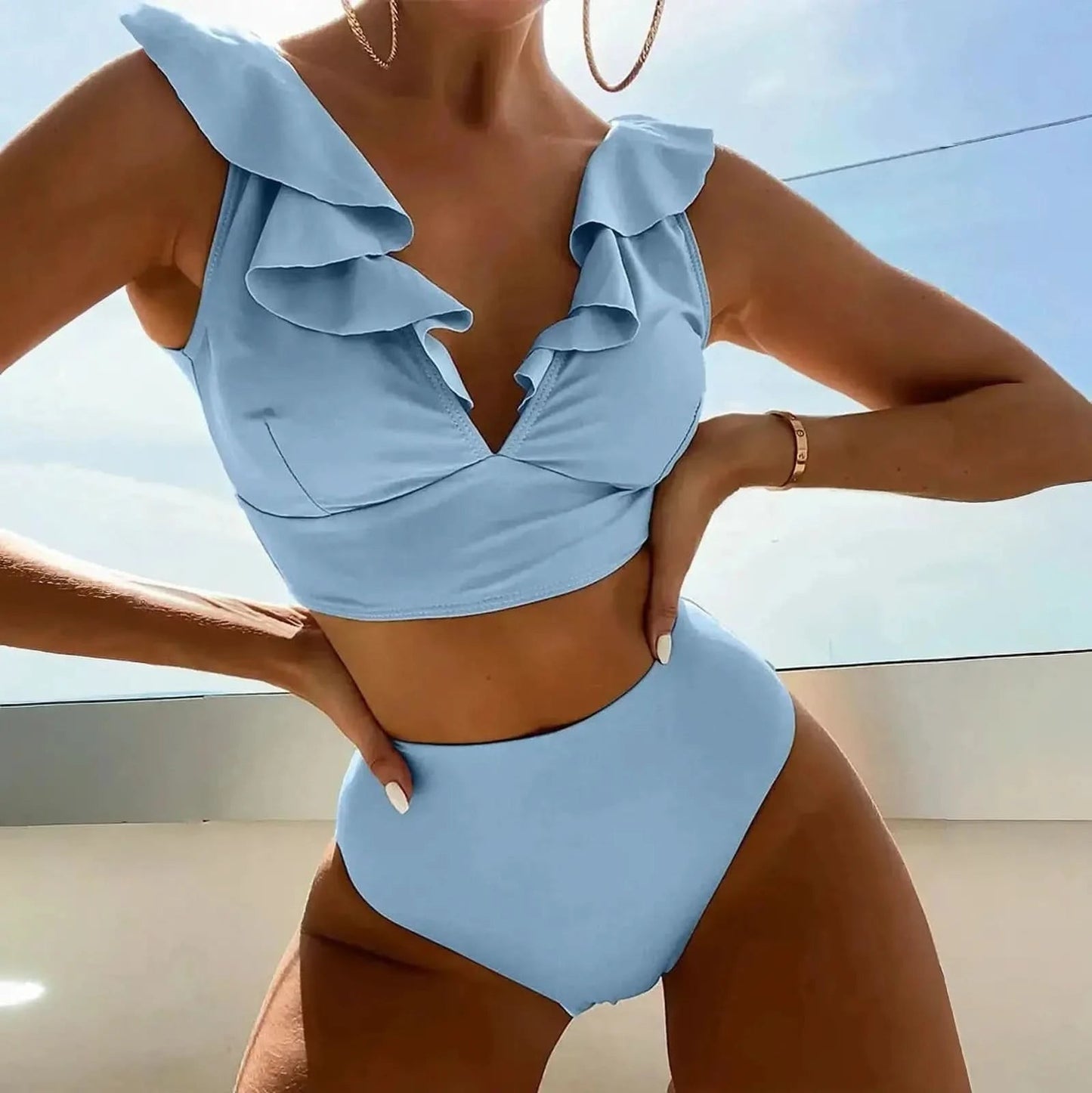 Tankini Volants 2 Pièces Look Été - Saylana