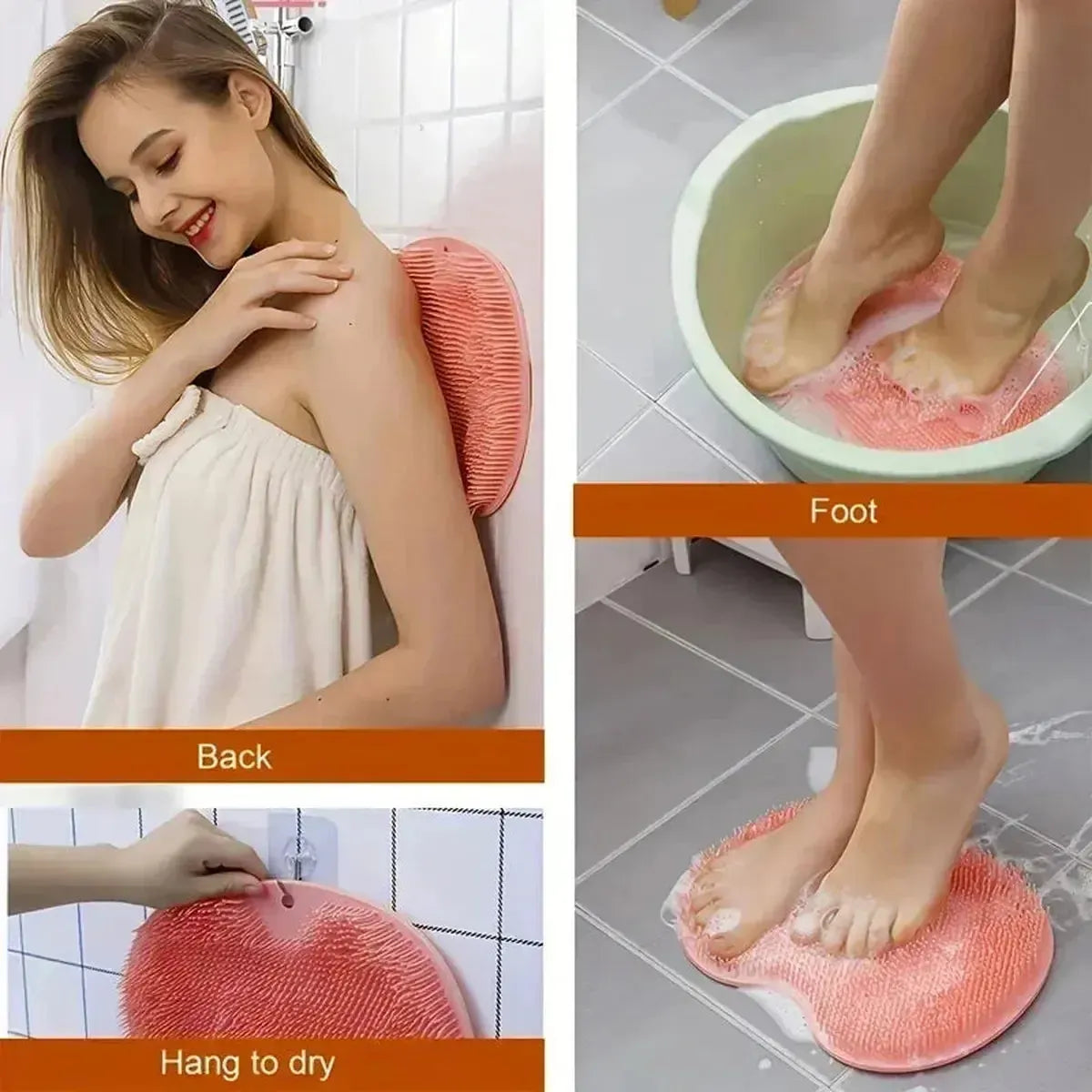Tapis Massage Corps Douche Anti-Dérapant-Saylana