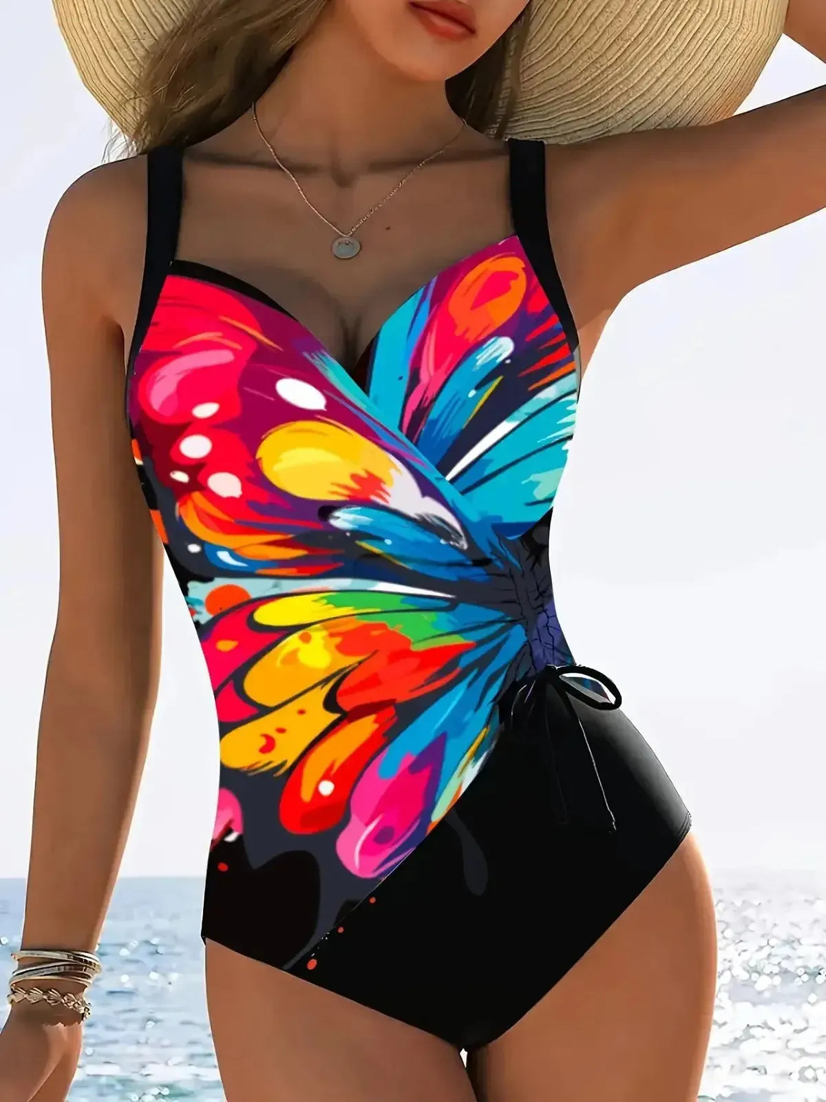 Tenue Bain Tropicale Bretelles Croisées-Saylana
