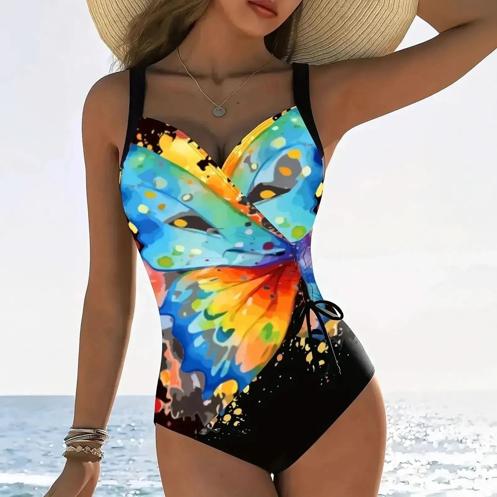 Tenue Bain Tropicale Bretelles Croisées - Saylana