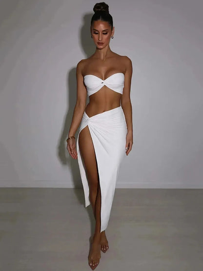 Tenue Chic Bustier + Jupe-Saylana