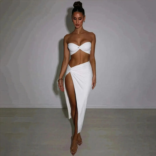 Tenue Chic Bustier + Jupe - Saylana