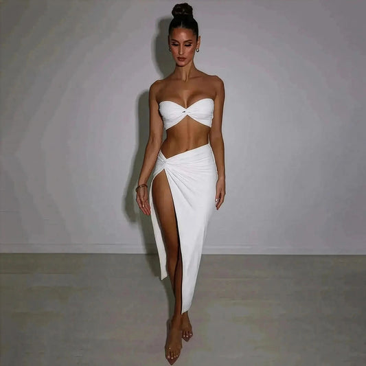 Tenue Chic Bustier + Jupe - Saylana