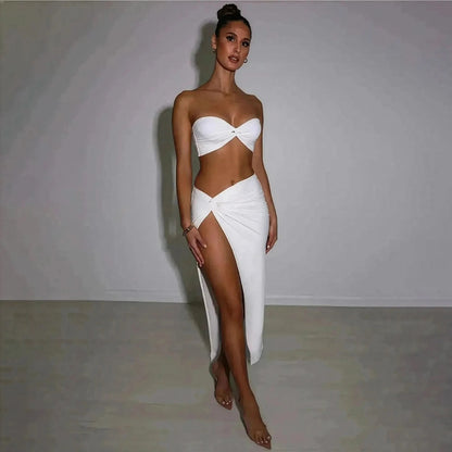 Tenue Chic Bustier + Jupe - Saylana