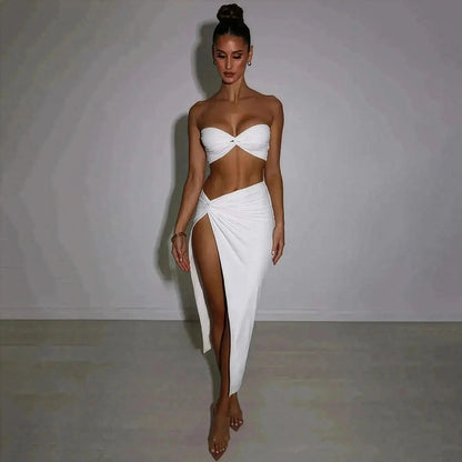 Tenue Chic Bustier + Jupe - Saylana