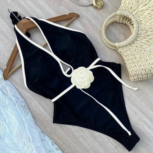 Tenue de Plage Halter Fleurie - Saylana