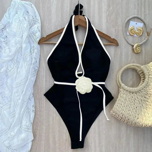 Tenue de Plage Halter Fleurie-Saylana
