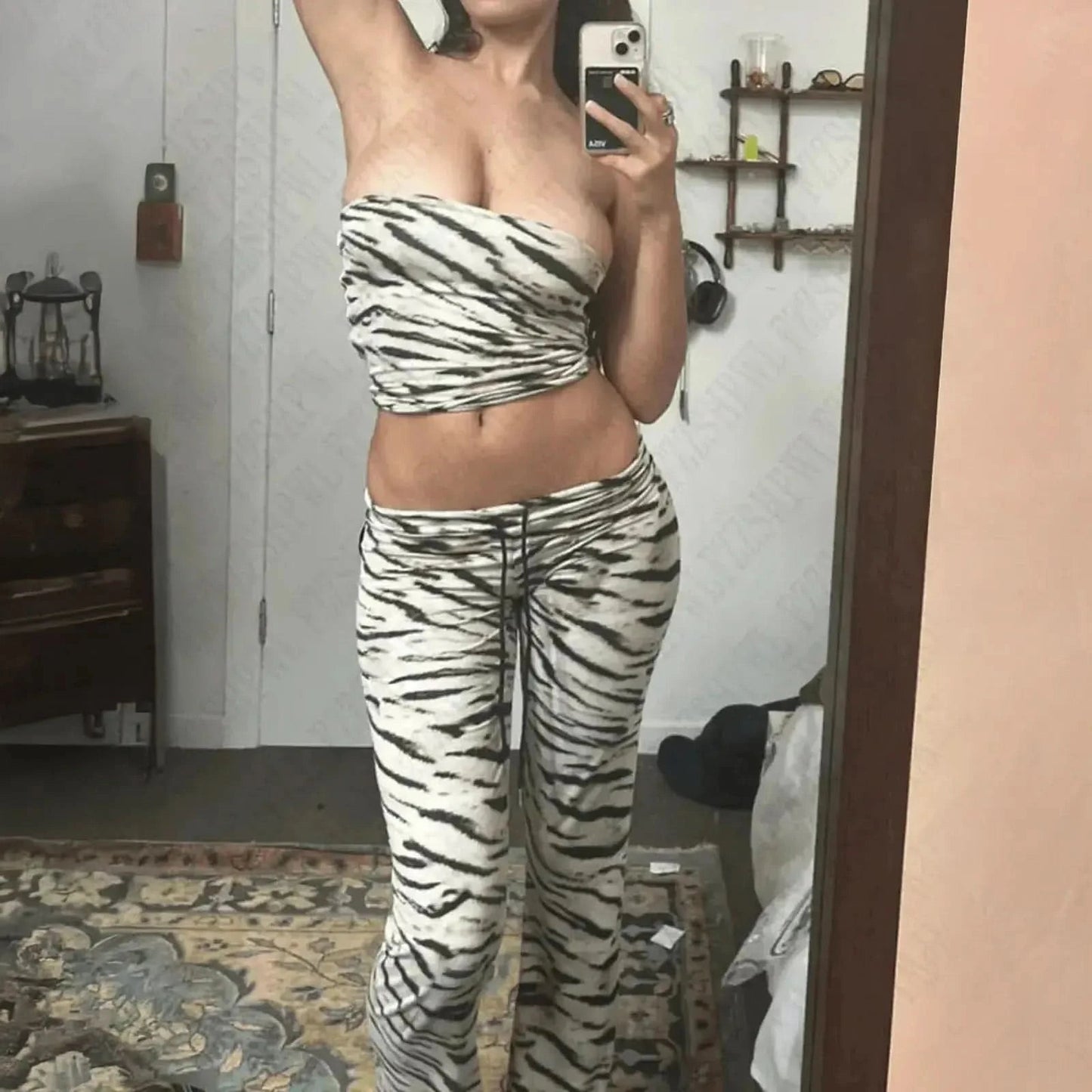 Tenue Rock Émo Taille Haute Tendance - Saylana