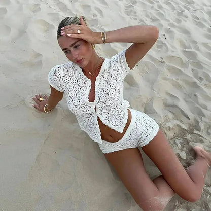 Tenue Sexy Top + Short Femme - Saylana