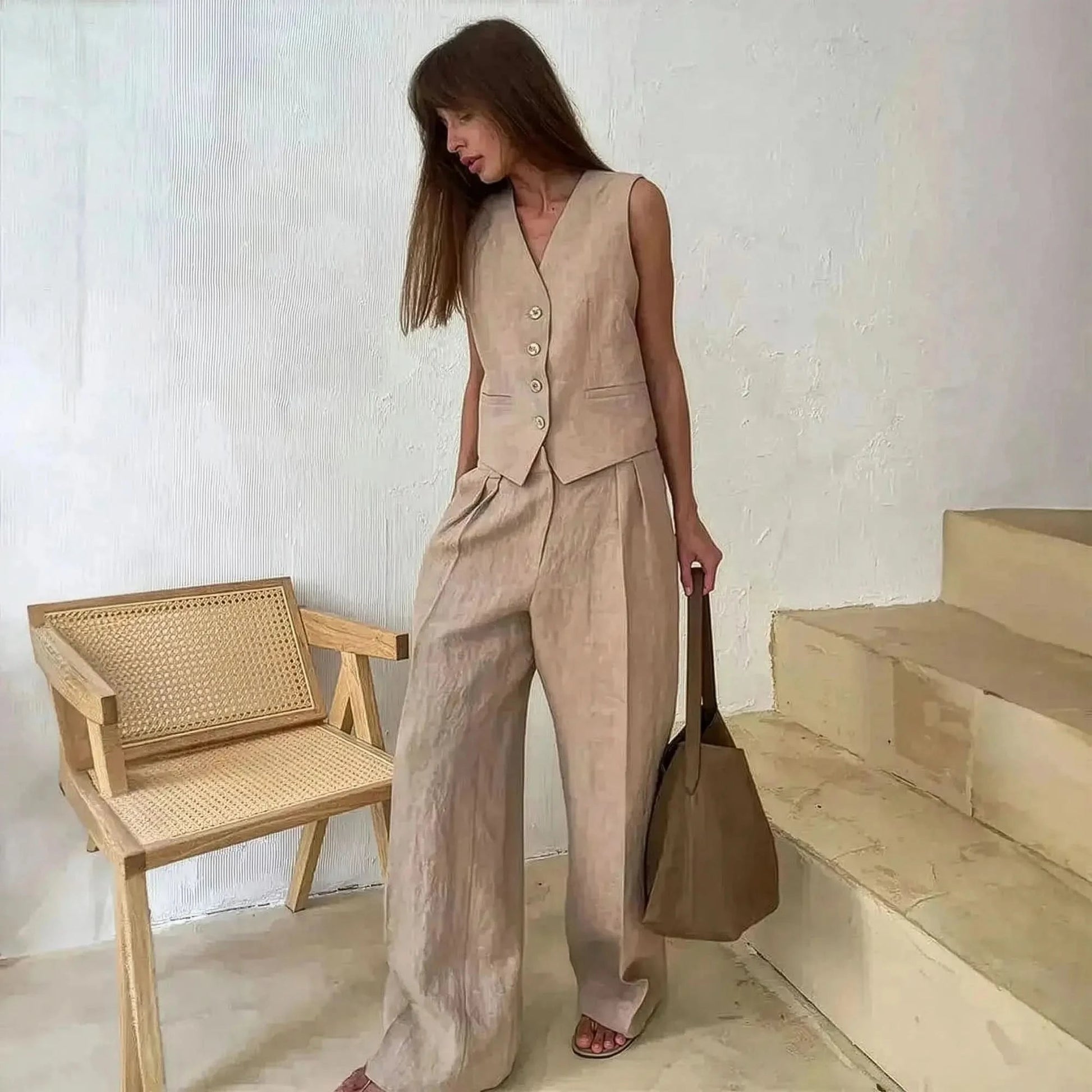 Tenue Taille Basse Large Printemps - Été - Saylana