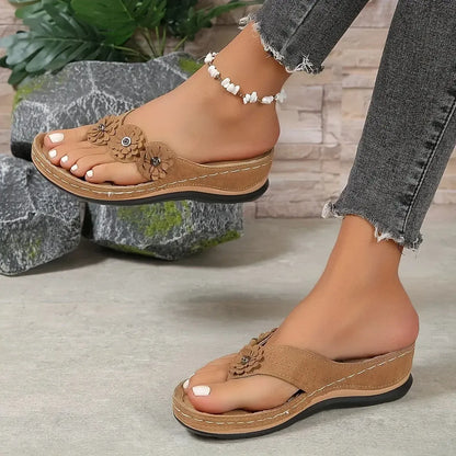 Tongs Fleuries Confort Été-Saylana