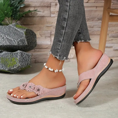 Tongs Fleuries Confort Été-Saylana