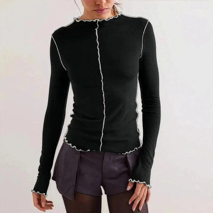 Top Basique Col Rond Blanc - Saylana