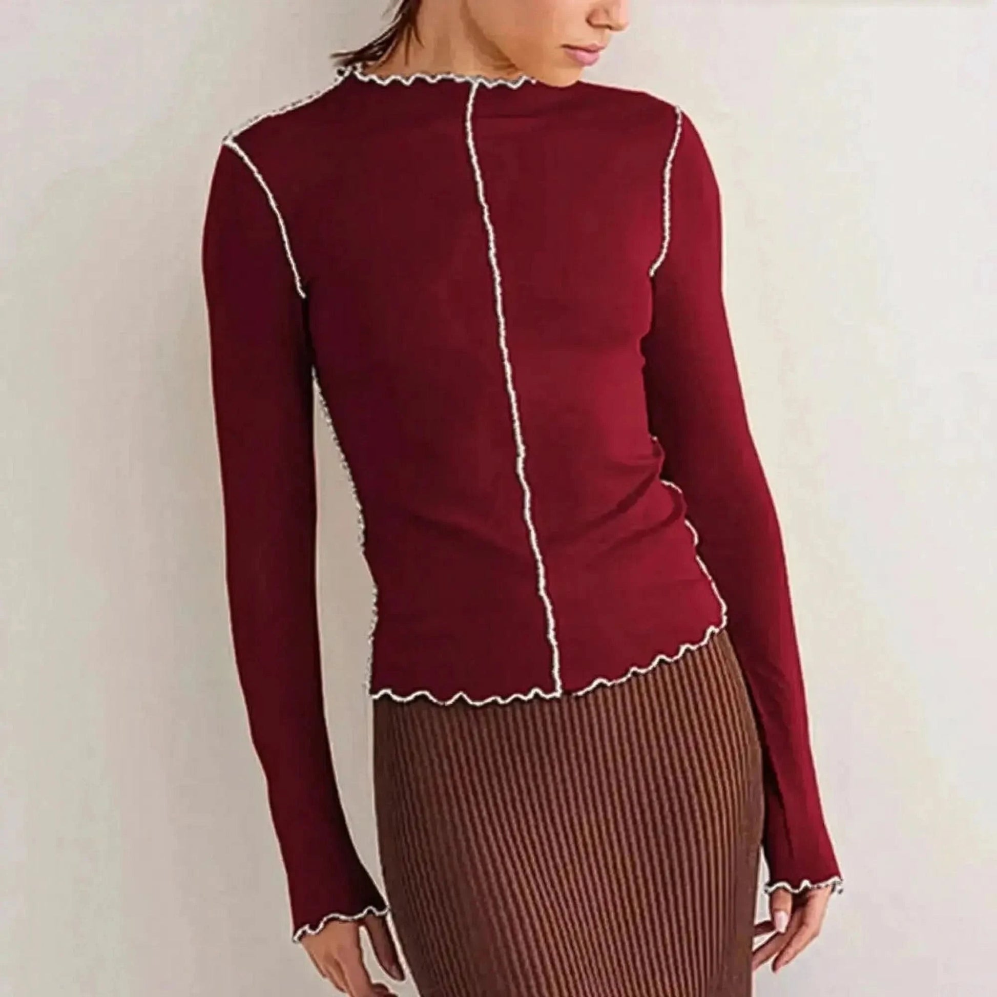 Top Basique Col Rond Blanc - Saylana