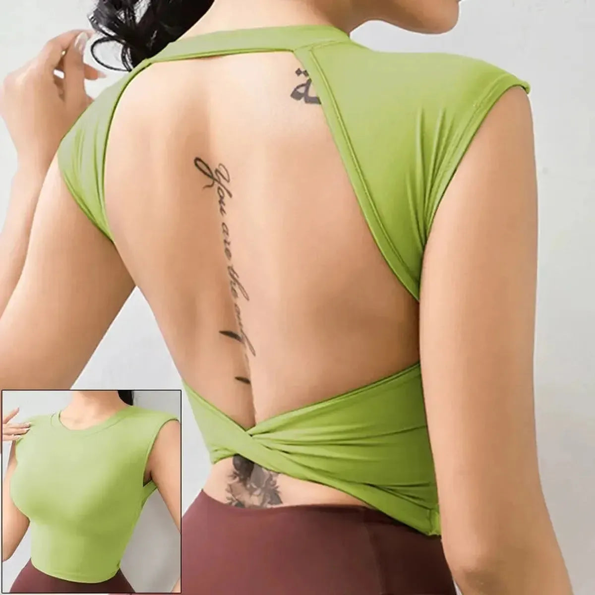 Top Yoga Dos Ouvert-Saylana