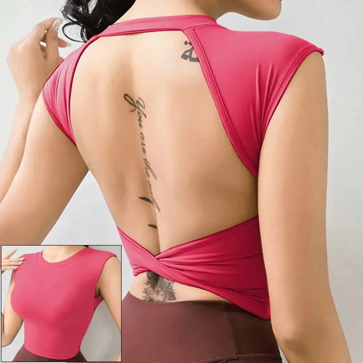 Top Yoga Dos Ouvert-Saylana