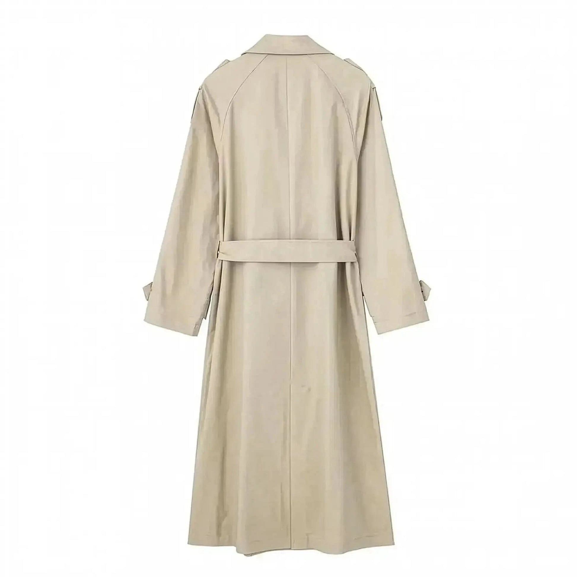 Trench Vintage Ceinturé à Double Boutonnage - Saylana