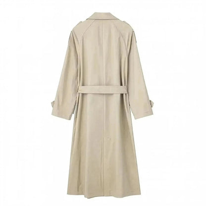 Trench Vintage Ceinturé à Double Boutonnage - Saylana
