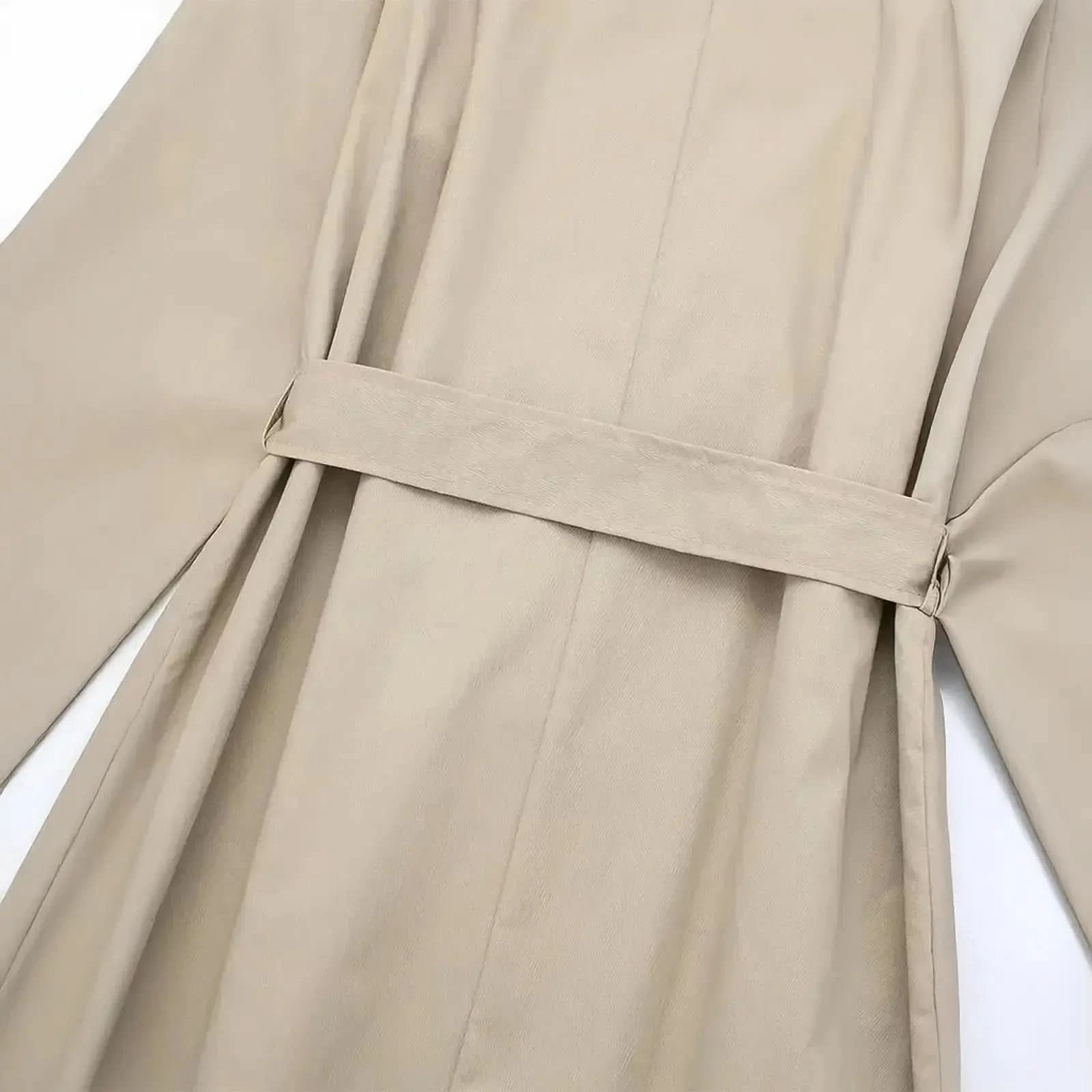 Trench Vintage Ceinturé à Double Boutonnage - Saylana