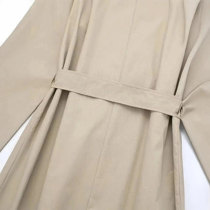 Trench Vintage Ceinturé à Double Boutonnage - Saylana