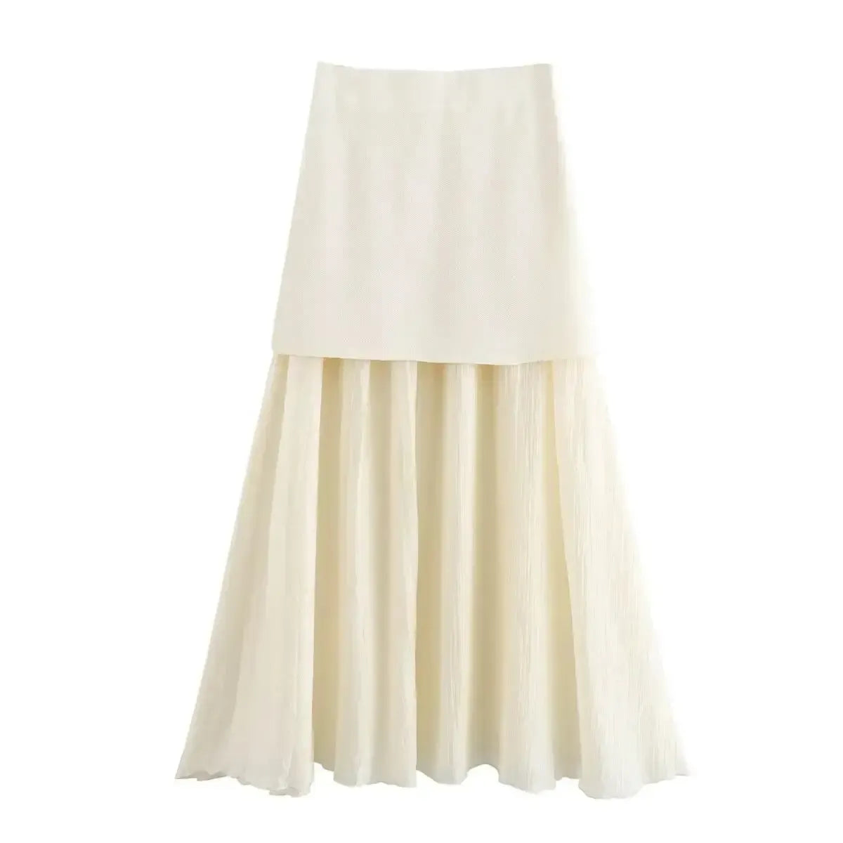 Tricot V-Neck & Jupe Longue-Saylana