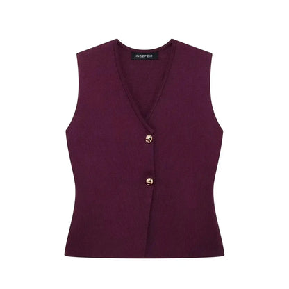 Tricot V-Neck & Jupe Longue-Saylana