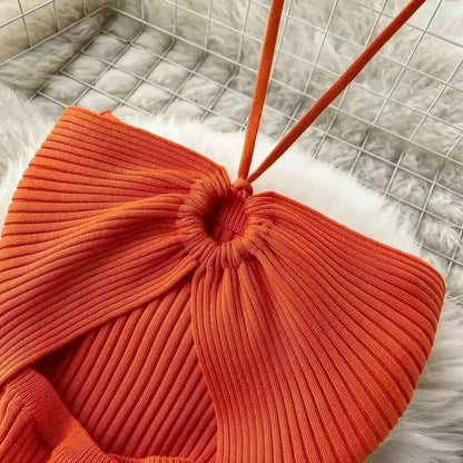 Tricotée Fendue Été Cintrée - Saylana