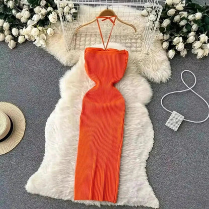 Tricotée Fendue Été Cintrée - Saylana