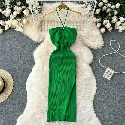 Tricotée Fendue Été Cintrée - Saylana