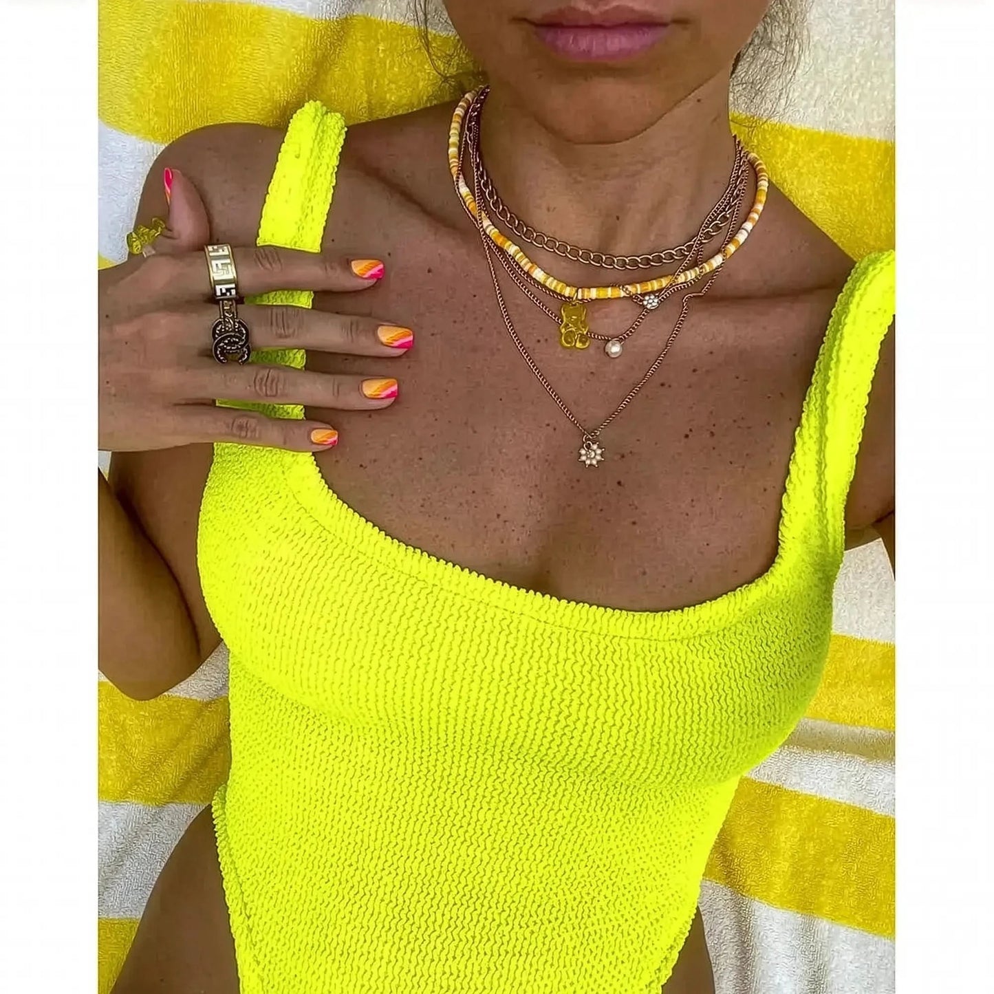 Une Pièce Brésilienne Push - Up - Saylana