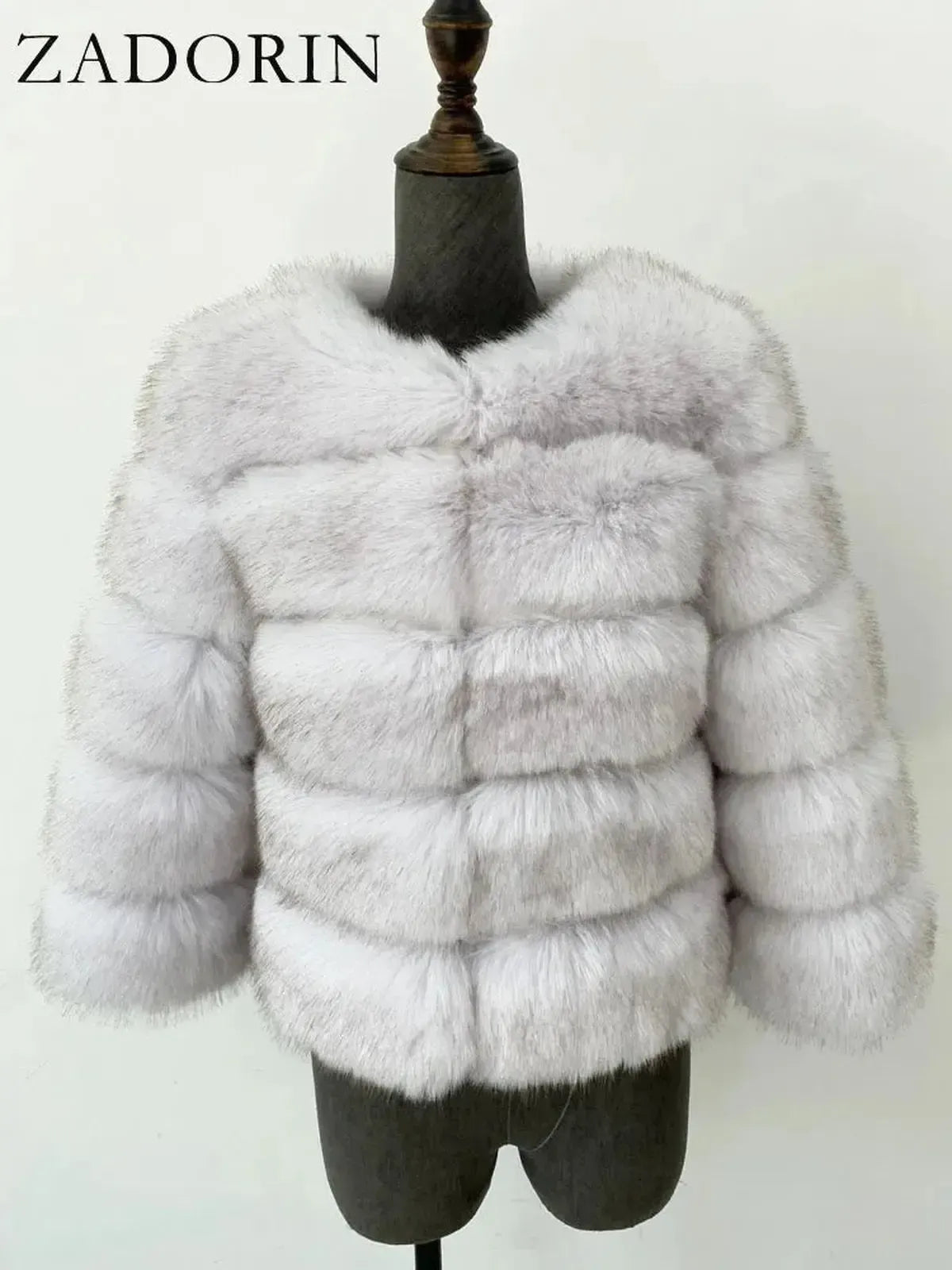 Veste Courte Imitation Vison S-6XL-Saylana