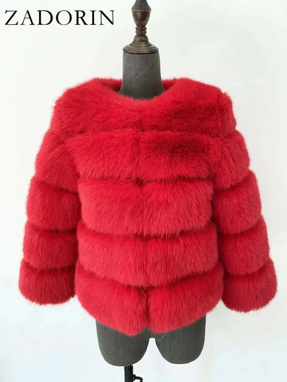Veste Courte Imitation Vison S-6XL-Saylana