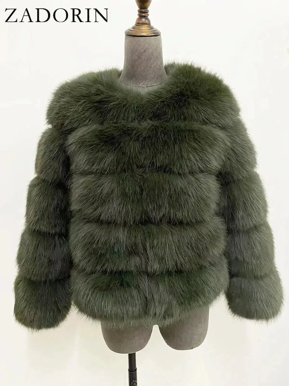 Veste Courte Imitation Vison S-6XL-Saylana