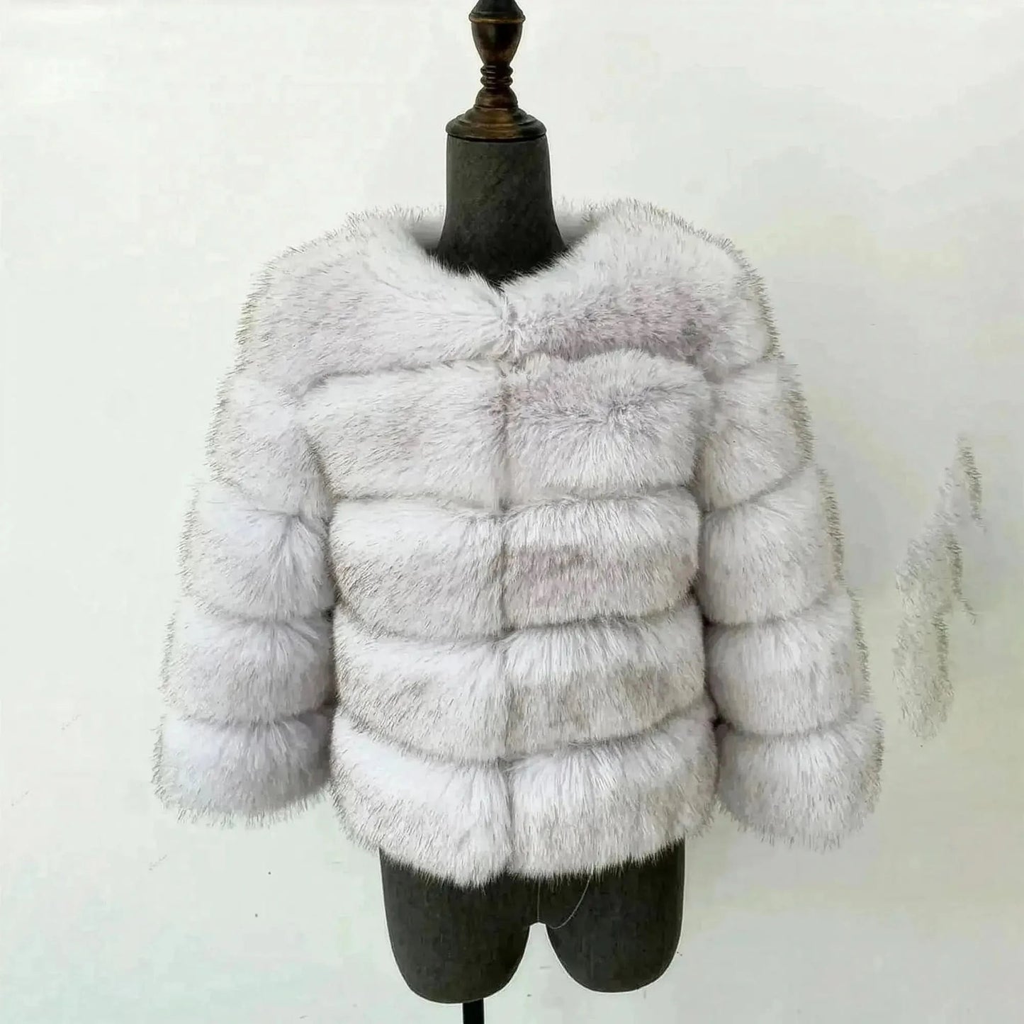 Veste Courte Imitation Vison S - 6XL - Saylana