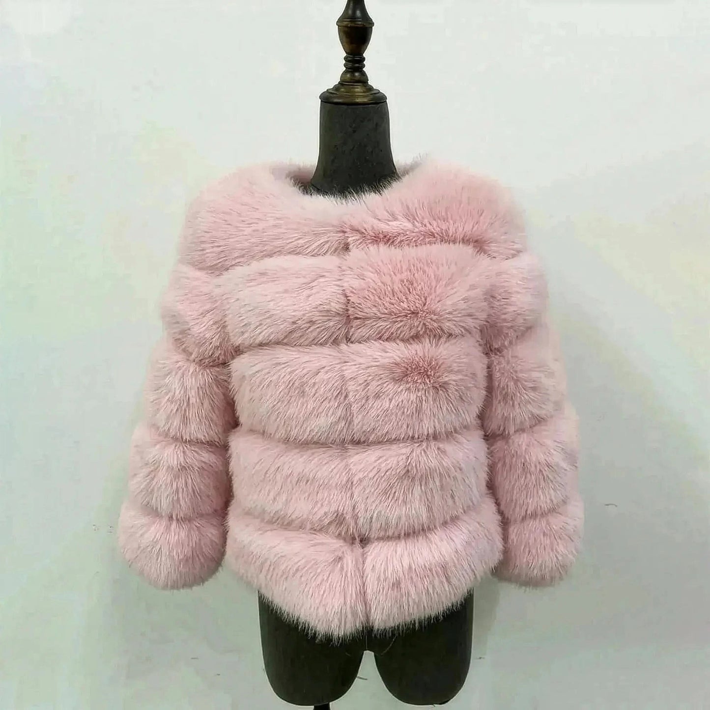 Veste Courte Imitation Vison S - 6XL - Saylana