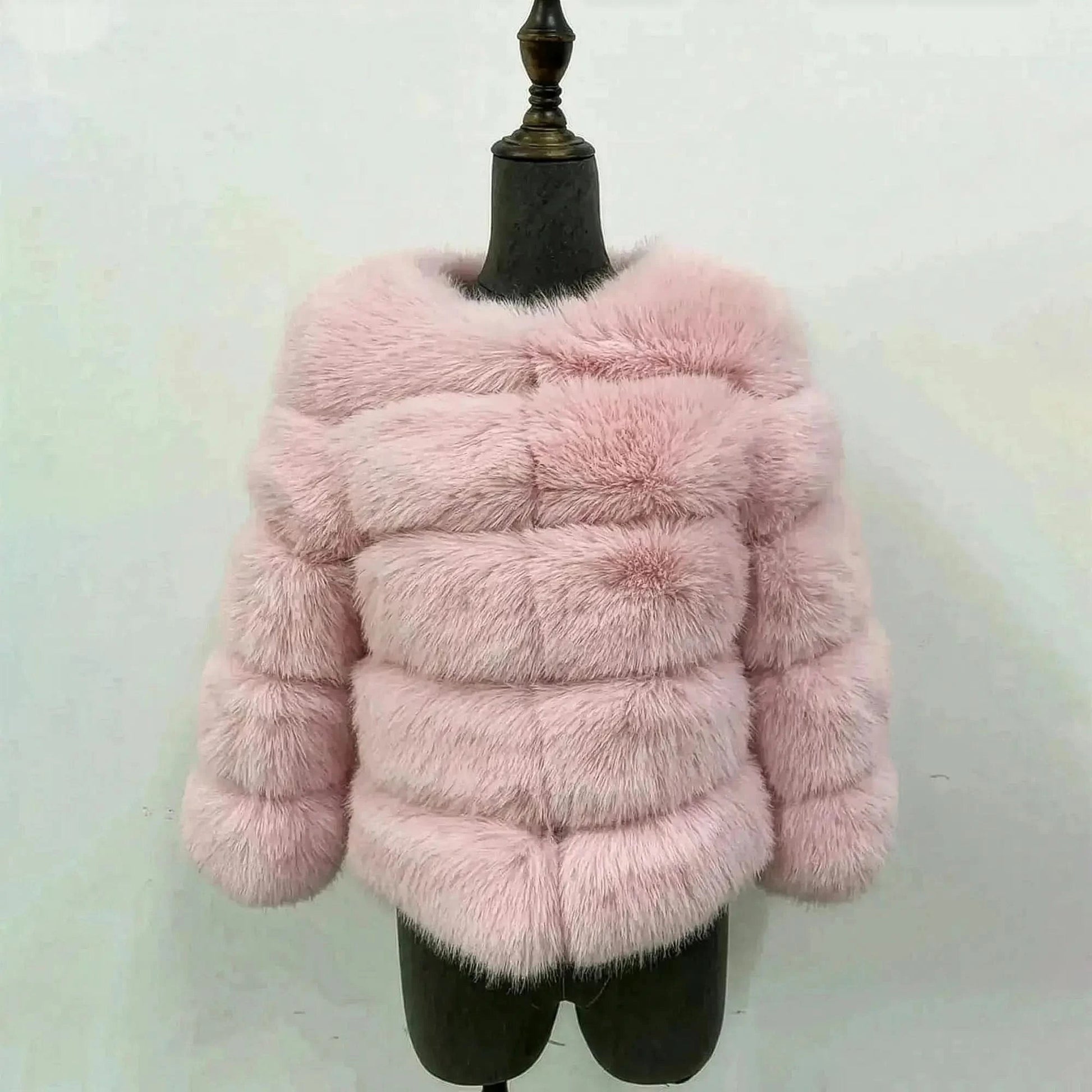 Veste Courte Imitation Vison S - 6XL - Saylana