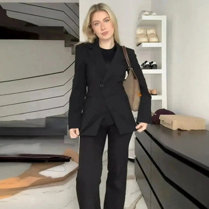 Veste Épaulée à Bouton Unique - Saylana