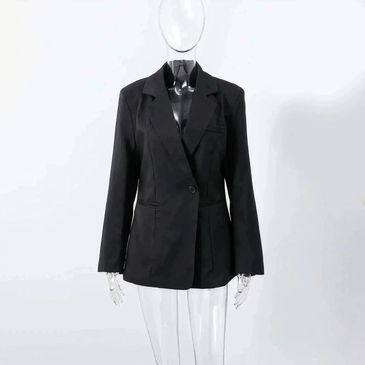 Veste Épaulée à Bouton Unique - Saylana