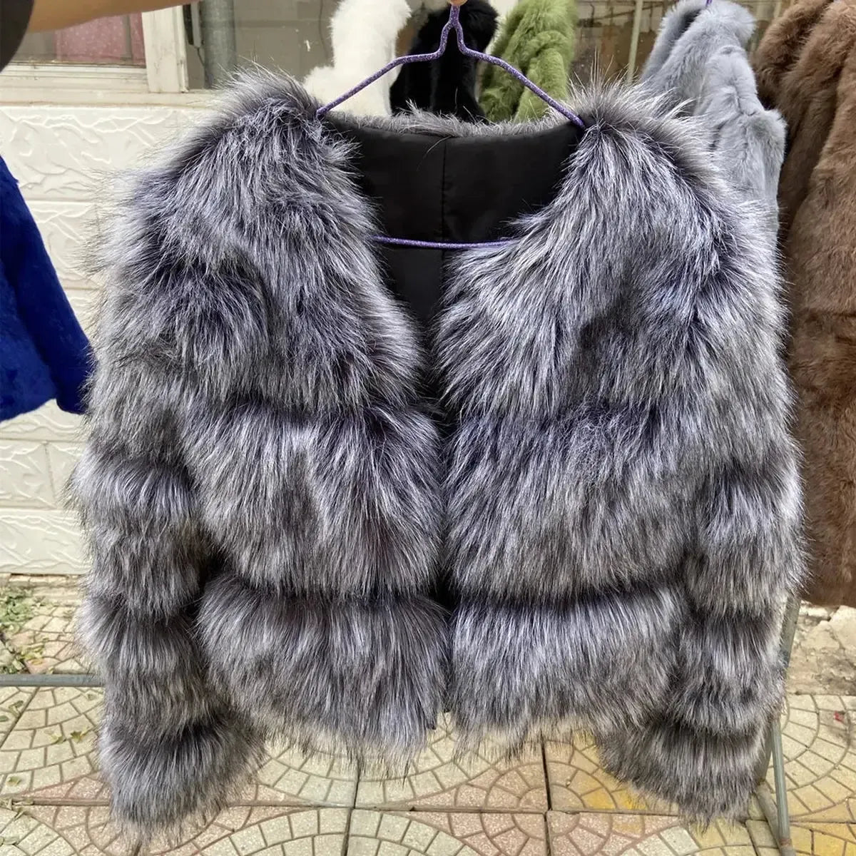 Veste Imitation Renard & Raton Épaissie-Saylana