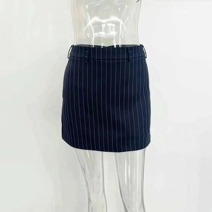 Veste Rayée Élégante à Foulard Noué - Saylana