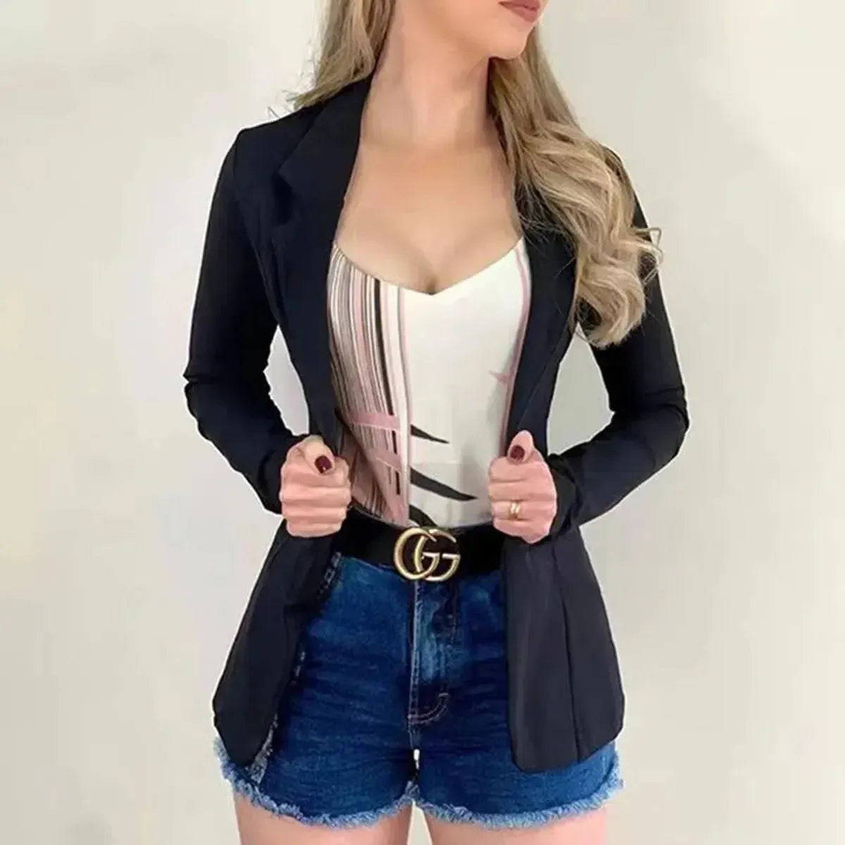 Veste Tailleur de Bureau Chic-Saylana
