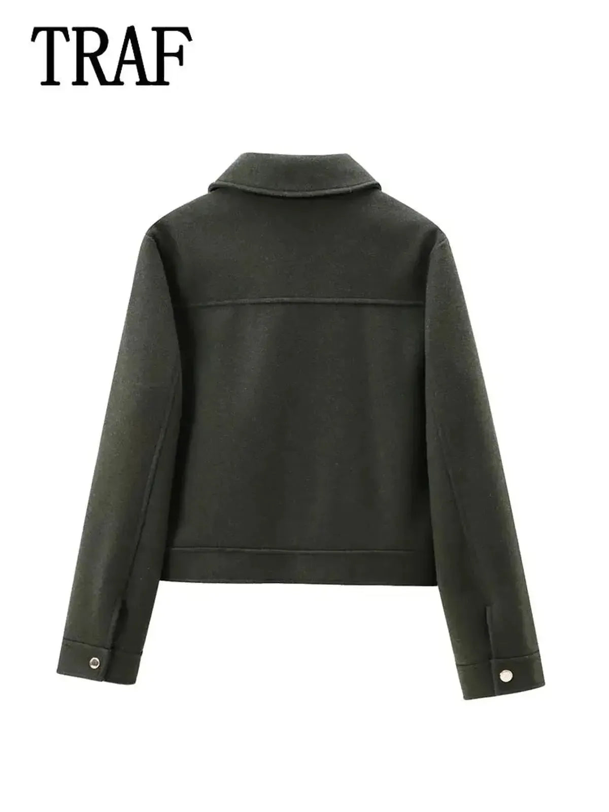 Veste Zippée Courte Élégante Hiver-Saylana